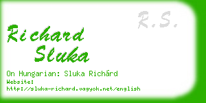 richard sluka business card