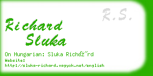richard sluka business card